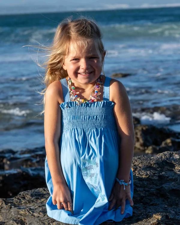 Smocked AFRIKA Blue