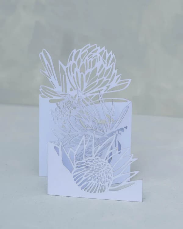 3D Protea card
