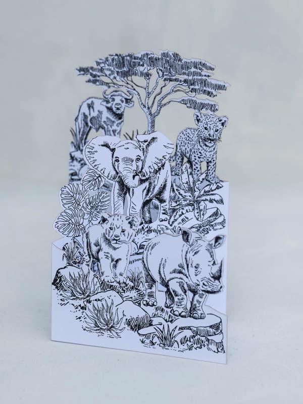 3D Big Five card