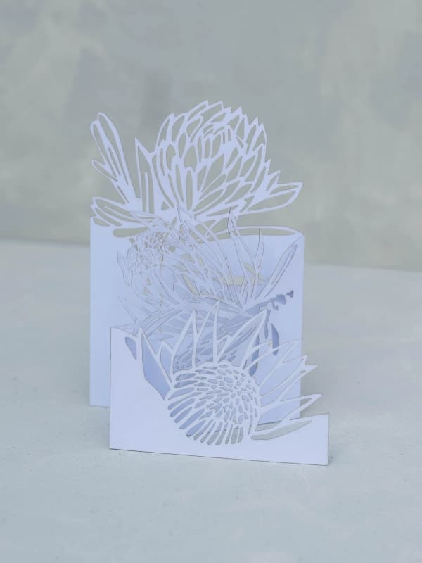 3D Protea card