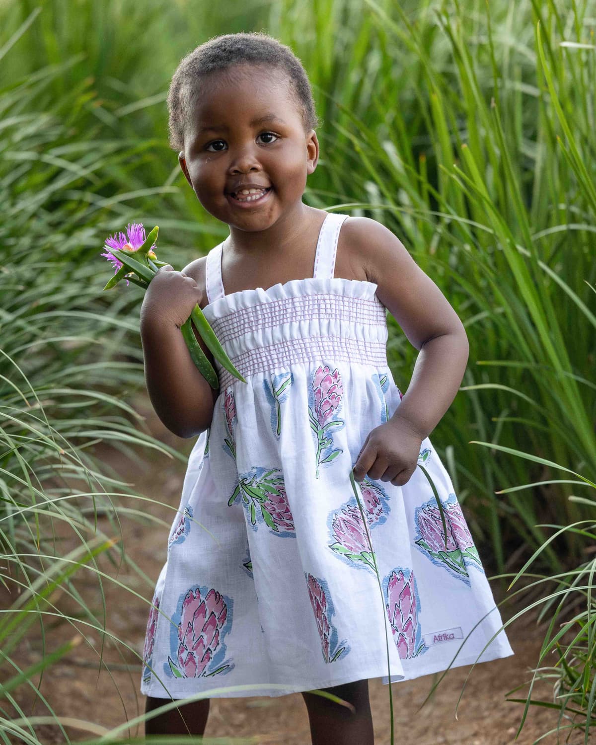 Smocked Dress Protea