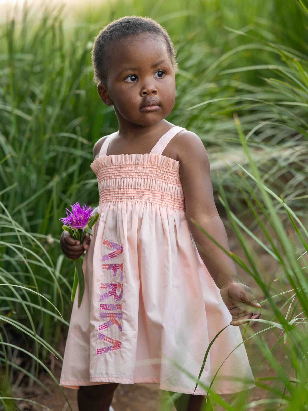 Smocked Africa Dress